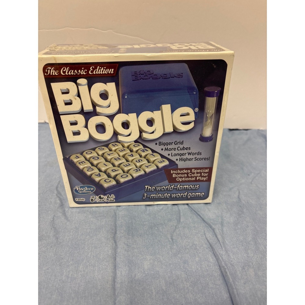 Winning Moves Big Boggle Word Game Unisex OS Blue New Classic Edition 5x5 Grid